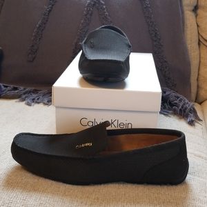 Mens Calvin Klein Manny Nubuck Smooth Black